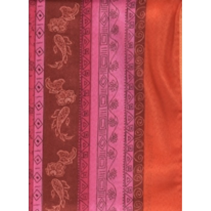Fata de masa din franta 160x160cm CaCashemire Fucshia Orange