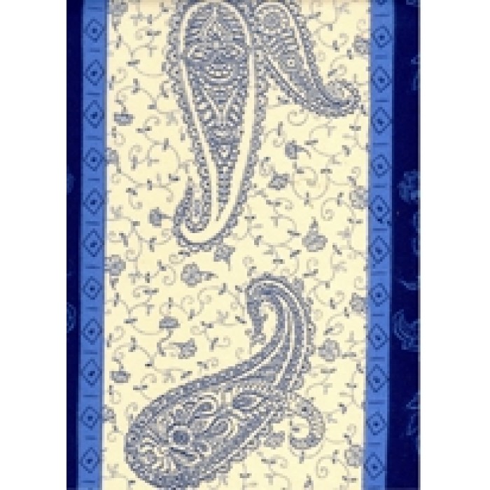 Fata de masa din franta 160x160cm Cashemire bleu