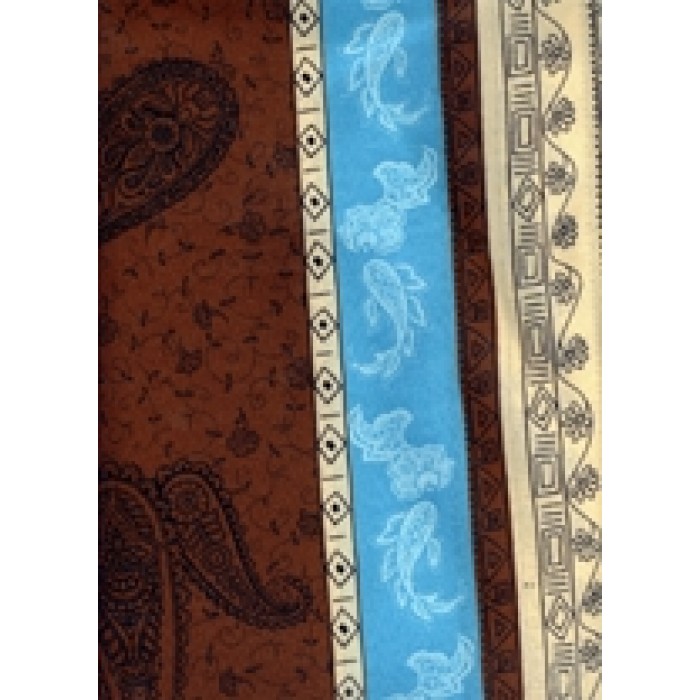 Fata de masa din franta 160x160cm Cashemire Turquoise Marron