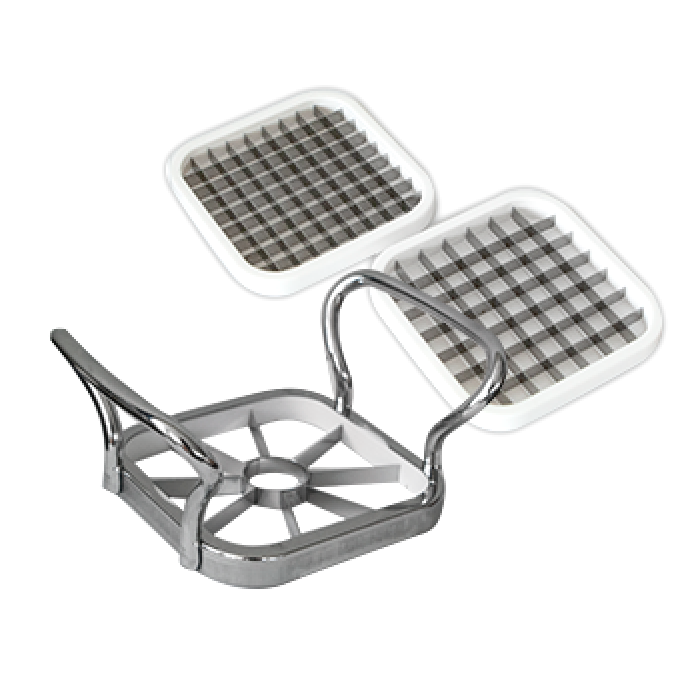 Feliator/tocator legume si fructe cu 3 accesorii RAKI, inox