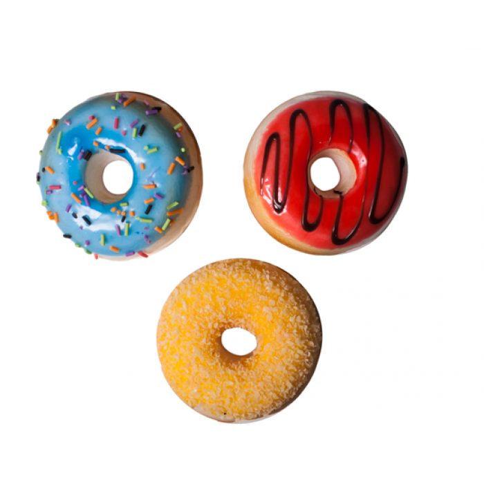 Gogoasa Dunkin Donuts decorativa cu magnet, RAKI, D5,5xh2,5cm (1 buc.)