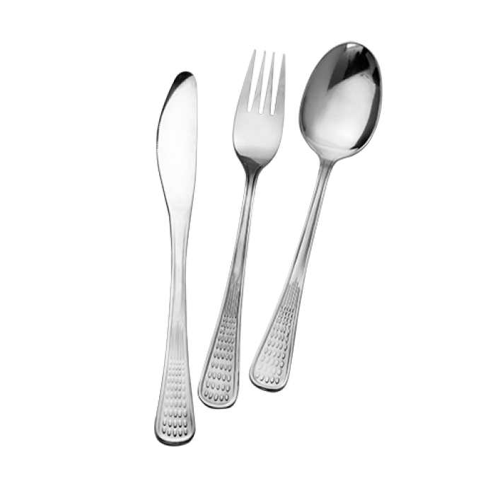 Set 6 furculite pentru desert CULINARO PEARL, inox