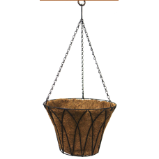 Ghiveci cosulet suspendabil cu fibra de nuca de cocos 35cm cu lant MN019783