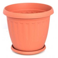 Ghiveci cu farfurie flori ANTIK N-1 2,8lt 18xh18cm MN0151154