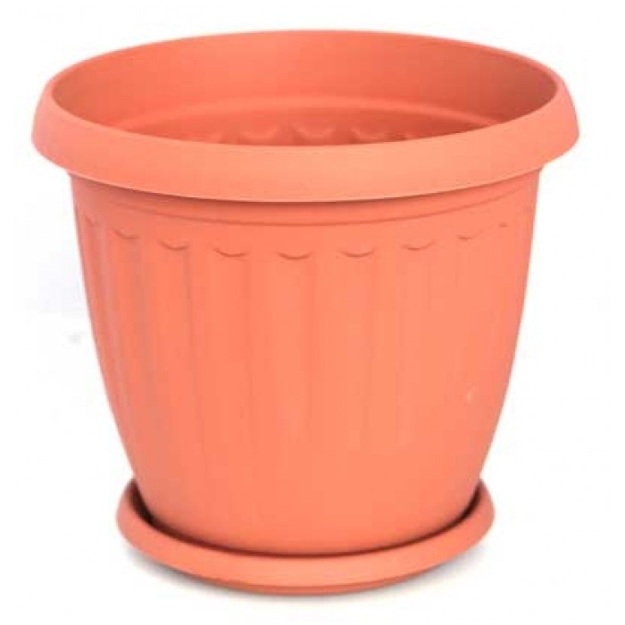 Ghiveci cu farfurie flori ANTIK N-1 2,8lt 18xh18cm MN0151154