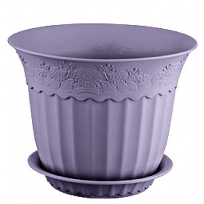 Ghiveci flori cu farfurie ANTIK 16,75lt 36x28cm LILA MN0131506