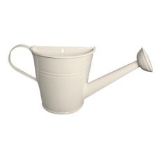 Ghiveci flori metalic decorativ FERONYA de perete forma stropitoare bej MN011659