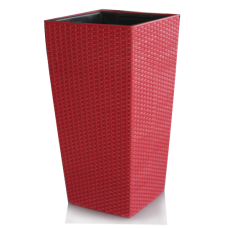 Ghiveci flori PREMIUM cu sistem de udare picurare 25x55cm culoare rosie MN019744