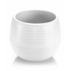 Ghiveci pentru cactus SERINOVA 9,6xh10,6cm 0,51l culoare alba