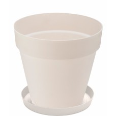 Ghiveci pentru flori SERINOVA YALI 28xh26cm 10l culoare alba