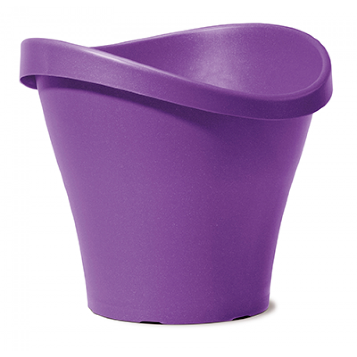 Giveci exterior perete dublu WAVE flori model TULIP 35cm 10 lt culoare mov MN0197123