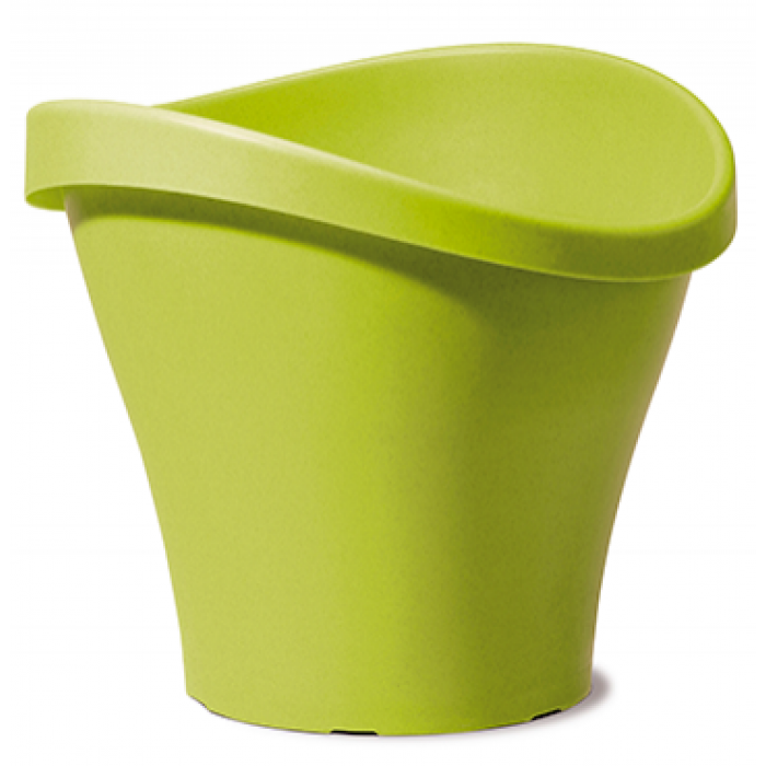 Giveci exterior perete dublu WAVE flori model TULIP 35cm 10 lt culoare verde MN0197122