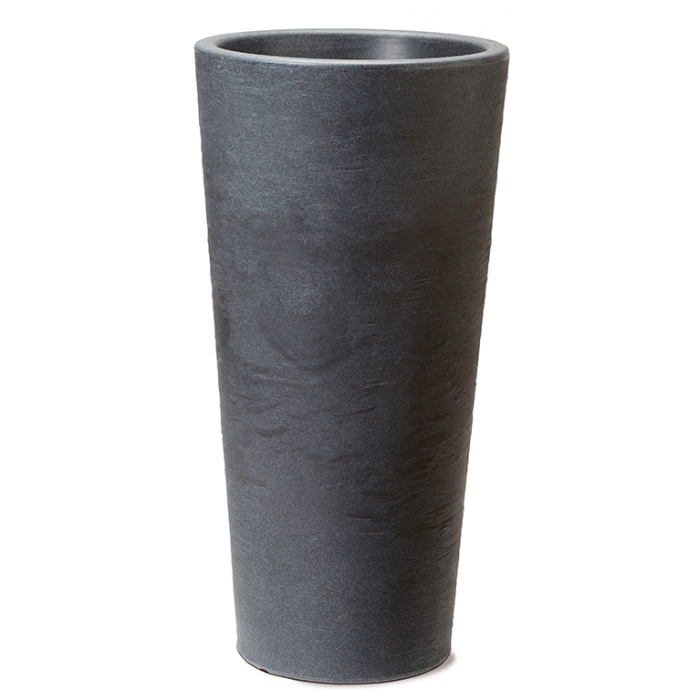 Giveci exterior perete dublu WAVE pentru flori fibra granit gri H 56cm 8,5lt MN0197145