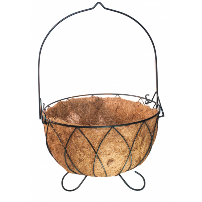 Giveci flori din fibra de nuca de cocos 35cm MN019796