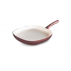 Tigaie grill TANGO 26x26cm cu invelis ceramic antiaderent, maro