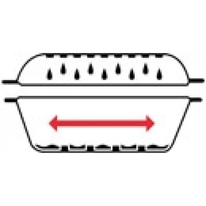 Vas yena de tip grill cu capac sticla termorezistenta WOL 1l 201x170x76mm