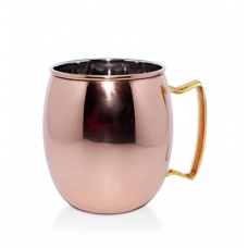 Halba, cana CULINARO, D8,5xh9,5cm, 600ml, inox cu strat cupru