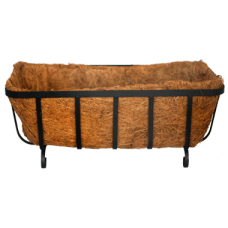 Jardiniera cu fibra de nuca de cocos 46x20x13cm co picioare suport MN019790