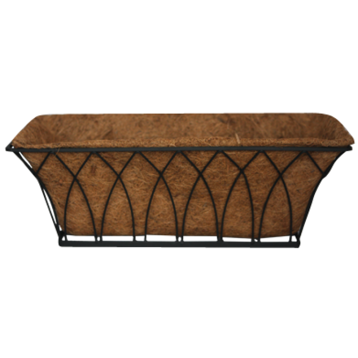 Jardiniera cu fibra de nuca de cocos 46x20x15cm MN019795