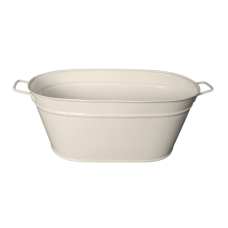 Jardiniera metalica decorativa FERONYA mare culoare bej MN011633