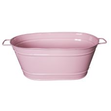 Jardiniera metalica decorativa FERONYA mare culoare roz MN011646