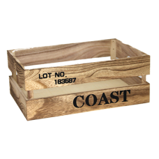Ladita lemn depozitare RAKI COAST 36x26x14cm bej MN01981420