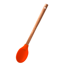 Lingura din silicon cu maner lemn MN0198709