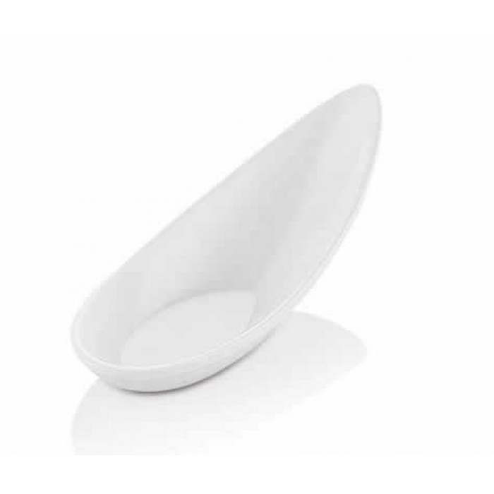 Lingura melamina pentru gustari, RAKI, 18ml, 11x4,3xh4cm, alb