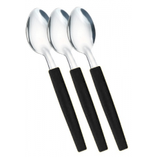 Lingura set 3 bucati SIMONAGGIO BELIZE cu maner plastic culoare neagra MN015515