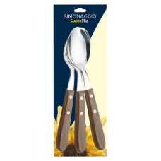 Set 6 linguri SIMONAGGIO CUCINA MIA cu maner lemn