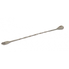Lingurita cocktail bilaterala cu furca inox 33cm MN0198618
