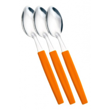 Lingurita desert set 3 bucati SIMONAGGIO BELIZE cu maner plastic culoare orange MN015508