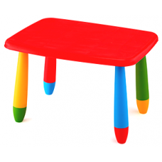 Masa dreptunghiulara pentru copii RAKI MASHA 72,5x57xh47cm rosie