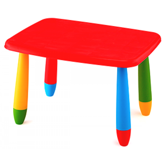 Masa dreptunghiulara pentru copii RAKI MASHA 72,5x57xh47cm rosie