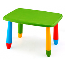 Masa dreptunghiulara pentru copii RAKI MASHA 72,5x57xh47cm verde