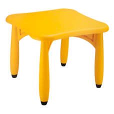 Masa patrata pentru copii after school RAKI 62x62xh52cm galbena