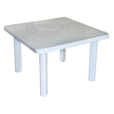 Masuta pentru copii RAKI LINDA 80x80xh51cm alba din plastic