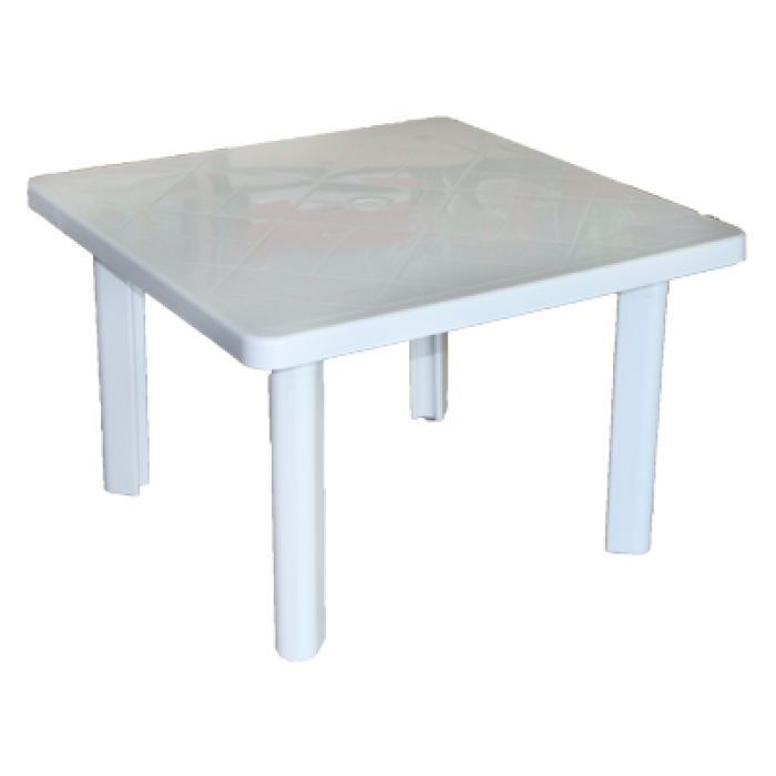 Masuta pentru copii RAKI LINDA 80x80xh51cm alba din plastic
