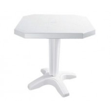 Masa patrata din masa plastica 75x75cm HS 500 culori alb-bej