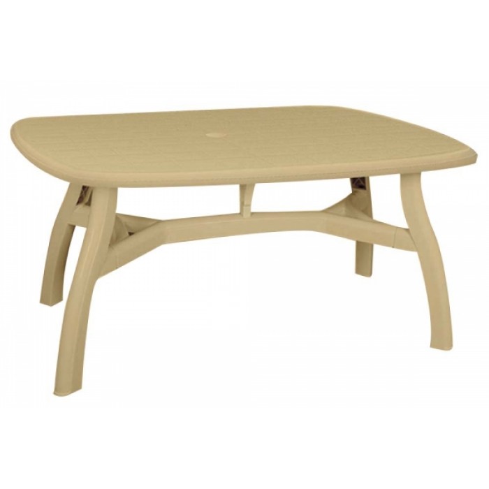 Masa patrata KING din masa plastica 80x125cm HM 600 culoare bej