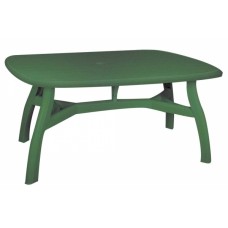 Masa patrata KING din masa plastica 80x125cm HM 600 culoare verde