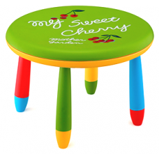 Masa rotunda pentru copii RAKI SLANTE 70xh47cm verde