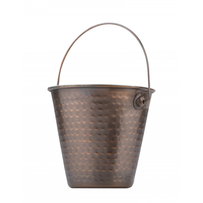 Mini galetusa pentru sosuri, cu relief, CULINARO ANTIQUE, D6,5xh6cm, 120ml, din inox cu strat cupru