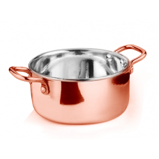 Mini oala CULINARO, D13xh5,5cm, 600ml, inox cu strat cupru
