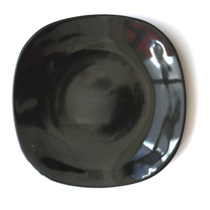 Farfurie patrata din ceramica 27cm negru