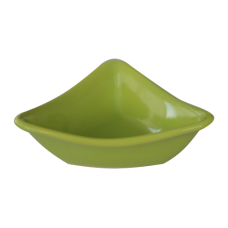 Bol ceramica triunghi 13cm culoare verde