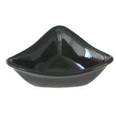Bol ceramica triunghi 13cm culoare neagra