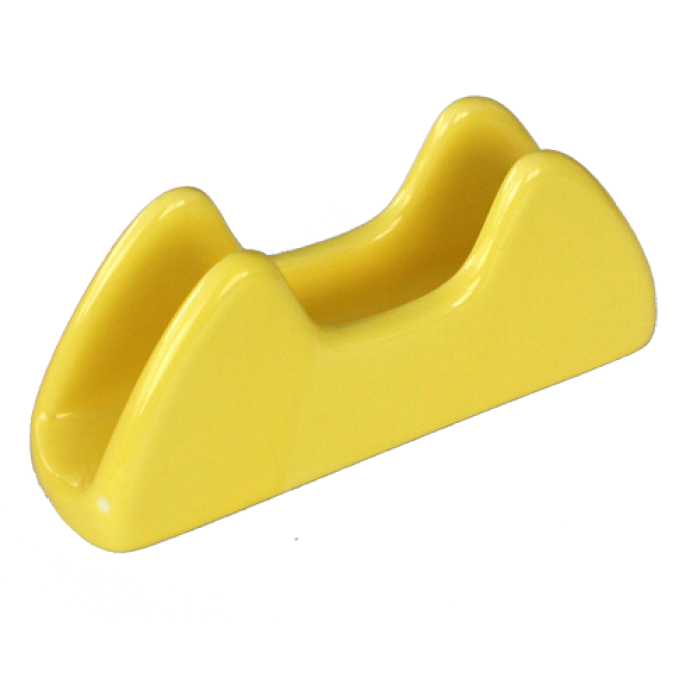 Suport servetele din ceramica 14cm culoare galben