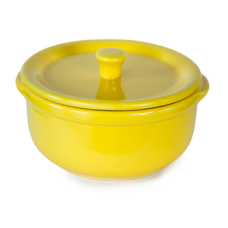 Oala ceramica 14cm 600ml culoare galben