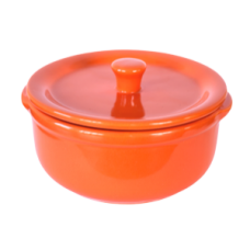 Oala ceramica 14cm 600ml culoare orange
